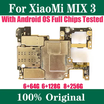Pre Xiao MI Mix 3 Doske Pôvodné Čistenie Nahrádzajú Doske S Plnou Čipy Logic Board Android OS MIUI Nainštalovaný 128G
