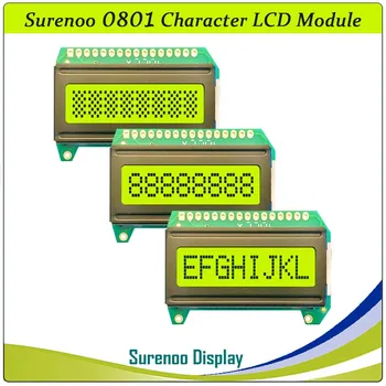Surenoo 0801 801 8X1 8*1 Znak LCD Modul Displeja Panel LCM AIP31066 SPLC780D KS0066 HD44780
