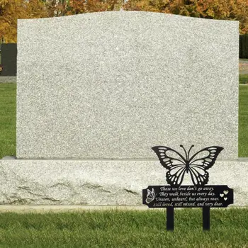 Záhrada Vklad Nádherné Záhrady Vložiť Dlhotrvajúci Dekoratívne Jedinečný Tvar Motýľ Trávnik Vložiť Cintorín Ornament