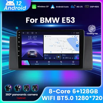8 Jadro QLED Auto Autoradio s GPS Navigácia pre BMW X5 E39 E53 1999-2006 Android Multimediálny Prehrávač mena, v pešej vzdialenos-v Bezdrôtovej Carplay Auto BT