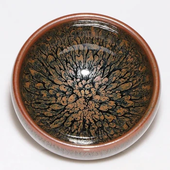 vintage tenmoku ceremic šálku čaju chryzantéma vzor pre puer teacups porcelánu čínskej kung-fu pohár drinkware /JIANZHAN