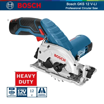 Bosch GKS 12V-Nabíjateľná LI Elektrické Videl Profesionálna kotúčová Píla Akumulátorové LED Svetlo, Tesárstvo Rezací Stroj náradie