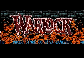 Warlock 16 Bit MD Hra Karty Pre Sega Mega Drive Pre Genesis