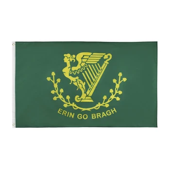 90x150 CM Írsko Írska Harfa Erin Ísť Bragh Vlajky na Ozdobu