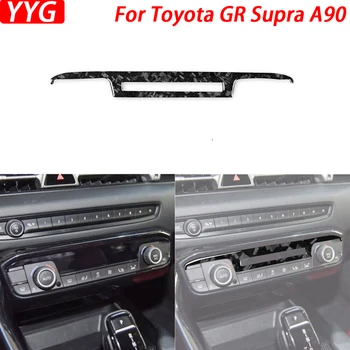 Pre Toyota GR Supra A90 2020-2023 Kované Uhlíkových Vlákien stredovej Konzoly AC Switch Panel Výbava Kryt Auto Nálepky, Interiérové Doplnky