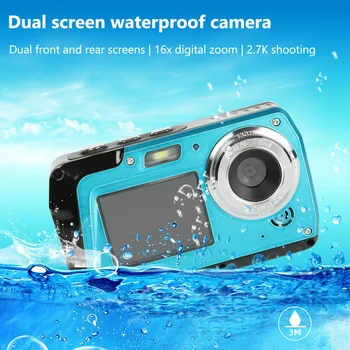 56MP Podvodné Kamery 1080P UHD videorekordér IPS Dvojitá Obrazovka Anti Shake Detekcia Tváre na Kúpanie Rodič-dieťa Hrať
