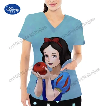 Disney Vrecku tvaru Žena Oblečenie pre Ženy Tričko Tričko Plodín Top Y2k Traf 2023 Žena dámske Krátky Rukáv T-shirt Jeden Kusov