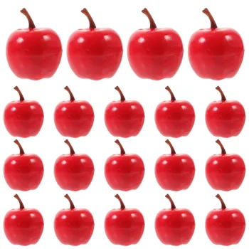 20 Ks Dom Príslušenstvo, Domáce Ovocie Model Mini Jablká Rastlinný Ornament Živé Rekvizity Pena Simulácia Dekor Faux