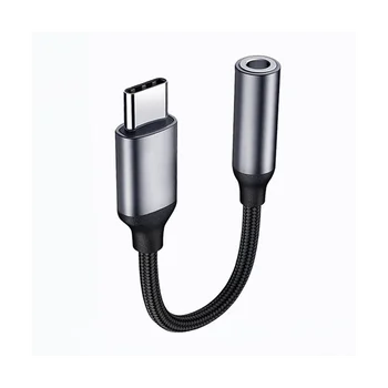 USB Typu C na 3,5 mm Aux Adaptér Typ-C 3 5 Jack Audio Kábel, Slúchadlá Kábel usb Prevodník pre Samsung Galaxy S21 Ultra S20