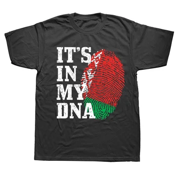 Je to V Mojej DNA Bieloruský Odtlačkov prstov Hrdý Bielorusko Vlajky, Tričká, Grafický Streetwear Krátky Rukáv Narodeninám Letné T-shirt