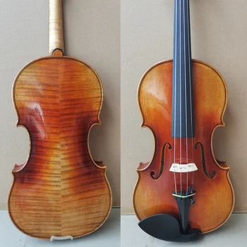 Silný tón！Guarneri 1743 Európskej smrek Ručné husle 4/4 바이올린 كمان Husle nastaviť Profesionálne Hudobné Nástroje +Pevný rámček