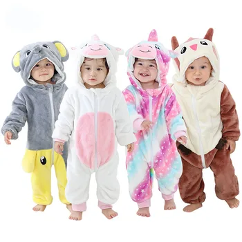 Batoľa detská Rabbit Pes, Lev, Tiger Dinosaura Kostýmy Baby Chlapci, Dievčatá Kigurumi Baby halloween kostým Cartoon Zvierat Remienky