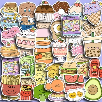 Chutné jesť, jesť 40 dekoratívne roztomilý food občerstvenie cartoon iny vietor plagáty zmiešané počítač vrecku nálepky tvorivé zlatko