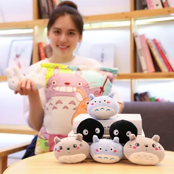 50 cm Plyšové Taška Puding Hračky Mini Zvieratá 6pcs Gule Bábika Odvážneho Preč Totoro Candy Bag Vankúš Hayao Miyazaki Anime Darček pre Dieťa