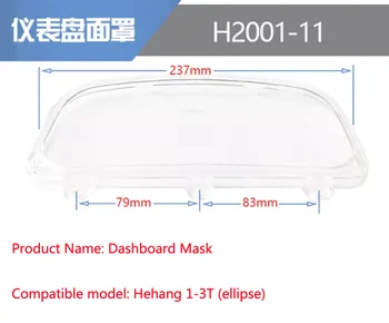 Nástroj Kryt Dial Maska Transparentné Veko Vhodné pre Heli Hangcha Longgong vysokozdvižný Vozík Oválne Hlavu 1pc