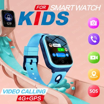 Pre Deti Smart Video Hovor, Telefón, Hodinky Vodotesné Matka Detí GPS Monitor Chlapec Dievčatá SOS Dieťa Športové Digitálne Hodinky Tracker