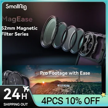 SmallRig MagEase Magnetické VND Filter Súprava/CPL Filter Kit/1/4 Efekt, Black Mist Filter Súprava/Star-Cross Filter Auta 52mm pre iPhone