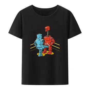 Zaujímavé Robot Tému Modálne T Shirt dámske tričko Krátky Rukáv Tričko Mužov Oblečenie Harajuku Anime Streetwear Top Y2k Topy Pride