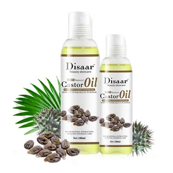 Disaar 100% Organickej Ricínový Olej Telo Zvláčňujúce Relaxačná Masáž Esenciálny Olej, Hydratačné Telo Zvláčňujúce Leštenie Olej 100ml