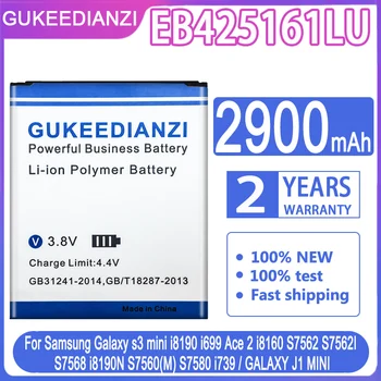 GUKEEDIANZI EB425161LU 2900mAh Batérie Pre Samsung Galaxy S Duos S7562 S7566 S7568 i8160 S7582 S7560 S7580 i8190 i739 i669