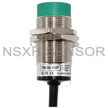 Pôvodné 2KS PM30-15P M30 Blízkosti Prepínač Senzor 3-Wire PNP Č. 10-30VDC Sn-15mm