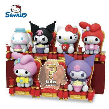 Sanrio Hello Kitty Divadlo Série Slepé Okno Kawaii Kulomi Moje Melódie Cinnamoroll Ručné Zberateľskú Obrázok Ornament Mystery Box
