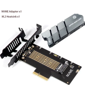 M2 NVMe SSD NGFF Do PCIE 4.0 X4 Adaptér M Kľúč PCI Express 3.0 M. 2 NVME SSD M2 Converter Podstavec s Hliníkový Chladič