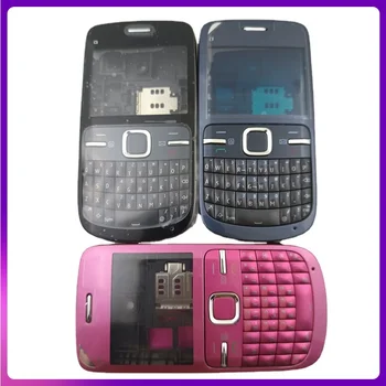 Úplné Dokončenie Mobilný Telefón Bývanie Kryt Puzdro +Angličtina A Arabčina Klávesnica Pre Nokia C3 C3-00