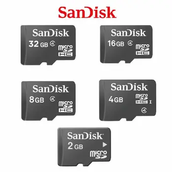 SanDisk Memory Card 1GB/2GB/4GB/8GB/16GB Micro SD Karty Class4 Flash Karty Microsd TF/SD Karty SDHC Štandard s Adaptérom