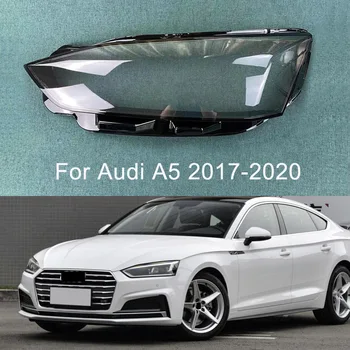Pre Audi A5 2017-2020 Svetlomet Priehľadný Kryt Tienidlo Lampy Svetlometu Shell Objektív Plexisklo Nahradiť Originálne Tienidlo