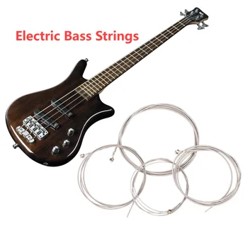 4pcs/set Electric Bass Strings Profesionálne Ocele 4-String Basové Struny Odolné Darček pre Začiatočníkov, Hudobné nástroje, Príslušenstvo