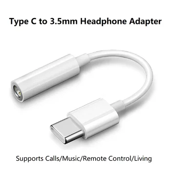 USB Typu C na 3,5 mm Samica Konektor pre Slúchadlá Adaptér USB C do 3.5 mm Aux Audio Converter Pre Huawei Xiao Samsung iPad, MacBook Pro