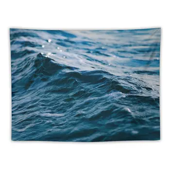 Malé oceánu vlny modrej vody Gobelín Stenu, Dekorácie, Domáce Dekorácie, Doplnky