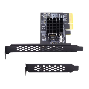 USB 3.2 PCI-e Rozširujúcu Kartu Adaptér na USB Radič 20Gbps Typ-E Predný Panel Zásuvka pre Stolové Dosky