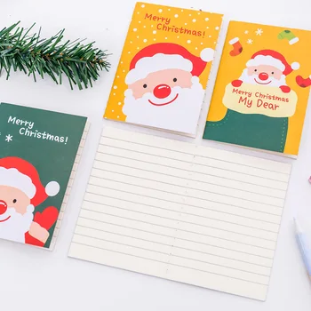 7pcs Roztomilé Vianočné Notebooky Mini Cartoon Strany Denník Vestník Sketchbook Školy, Dieťa, Študent, Papiernictvo Vrecku Projektanti