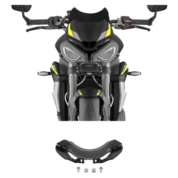 Motocykel čelné Sklo Čelné sklo veterný štítok pre Triumf Street Triple 765 RS765R 2020-2022(Black)
