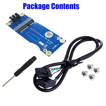 Pre priemyselné použitie karty Mini PCI-E Na USB Adaptér s SIM Karta, Slot pre WWAN/LTE Modul Konvertuje 3G/4G Bezdrôtový 90/180 Stupňov