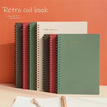 1Pc Odolný Notebook Pre Každodenné Použitie Notebook Pre Spisovateľov Cievka Záväzné Notebook Morandi Farba