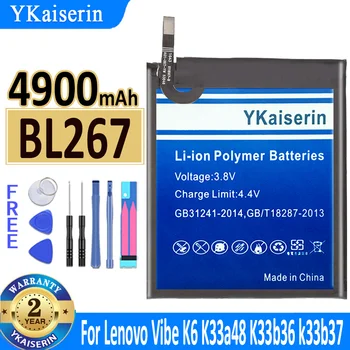 Pôvodné YKaiserin Batérie BL272 BL267 pre Lenovo Atmosféra K6 Moc XT1662 K33A42 Akku 3.82 v /K6 K33a48 K33b36 K33b37 Nástroje Bateria