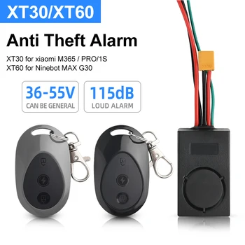 Elektrický Skúter Proti Krádeži Alarm Systém 36V-55V Anti-proti Vlámaniu, 115dB Diaľkové Ovládanie pre Xiao M365/PRO/1S Ninebot MAX G30