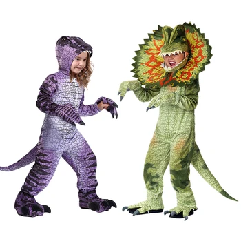 2021 Deti Triceratops Dinosaura Kostýmy Dievčatá Chlapci Halloween Cosplay Deti Dino Predstierať, Že Hra Strany Úlohu Hrať Zdobiť Dary