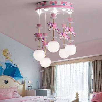 Fantázia Detí je Spálňa Lustre Moderné Tvorivé LED Prívesok Svetlá Pre Obývacia Izba Dekor Osvetlenie Stropné Svetlá