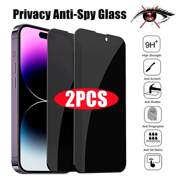 2 KS Privacy Screen Protector pre IPhone 14 11 12 13 PRO MAX Anti-Spy Tvrdeného Skla pre IPhone XS Max X Plus