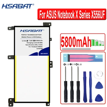 HSABAT 5800mAh C21N1509 Batérie Pre Notebook ASUS X Series X556UF X556UR X556UV FL5900U A556U