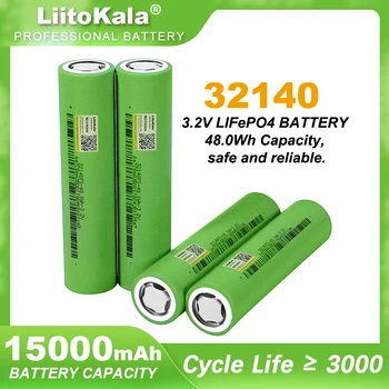 LiitoKala 32140 15Ah Lifepo4 Batérie 3.2 V Bunkách Pre Diy 12v 24V 36V 48V 20AH 30AH Klince E-scooter Power Tools Batérie