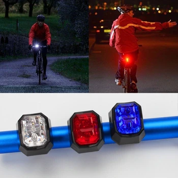 Mini Zadné Svetlo Varovanie Zadné Baterka Nepremokavé Bezpečnostná Jazda Na Bicykli