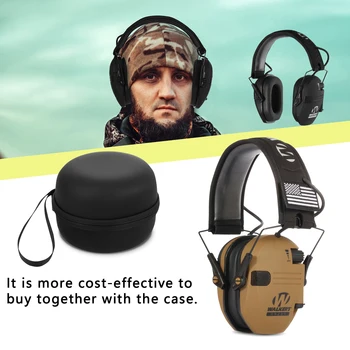 Vonkajšie chrániče sluchu Aktívne Slúchadlá pre Streľbu Elektronická ochrana Sluchu Ear chrániť Zníženie Hluku Lov slúchadlá