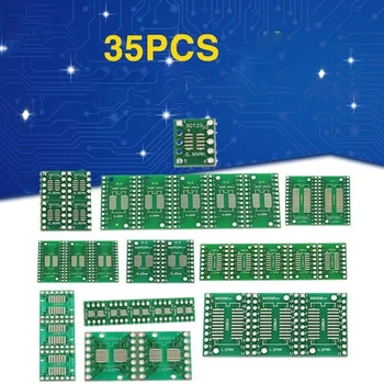 35Pcs PCB Dosky Auta SMD Obrátiť Na DIP SOP MSOP SSOP TSSOP SOT23 8 10 14 16 20 Elektrické PCB Dosky Auta s Vysokou Presnosťou Doska