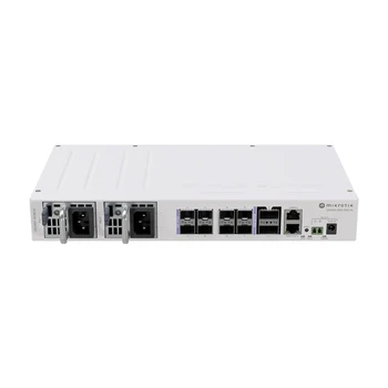 Mikrotik CRS510-8XS-2XQ-V L3 Switch 2x100Gigabit QSFP28 porty, 8x25Gigabit SFP28 porty, dual hot-swap napájania, Vlan ACL