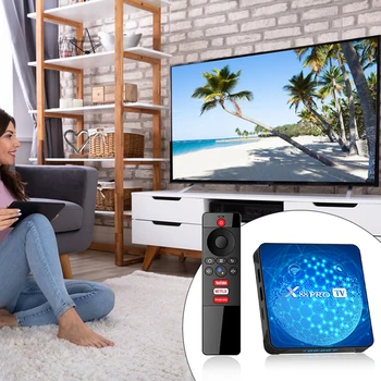 Digitálny Displej Smart Televízie Box Viacnásobné Použitie Médiá Prehrávač TV Box Pre Domáce Spálne